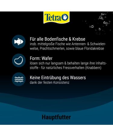 Tetra Wafer Mix - Premium Fish Feed for Floor Fish & Crayfish | Healthy Growth & Resistance | 3.6L 1.85kg Pack - International Shipping Available - Buy Online on GoSupps.com