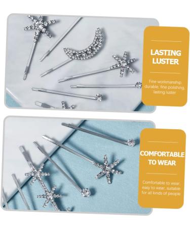 Beavorty 5 Sets Fringe Bobby Pin Girls Hair Barrettes Hair Clips for Girls Rhinestone Hair Clip Star Hair Accessories Womens Barrettes for Hair Girls Hair Clips Alloy Korean Issue Card - Buy Online on GoSupps.com