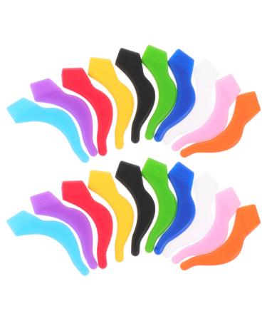 Milisten 40pcs Sports Eyeglass Strap Holder Silicone Ear Hook Eyeglass Sleeve for Kids and Adults Mixed Colors