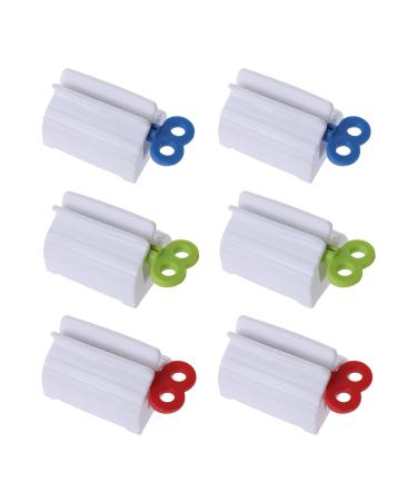 NUWIQ tube squeezer tube press for all tubes toothpaste hand cream or mustard 3 colors 6 pieces