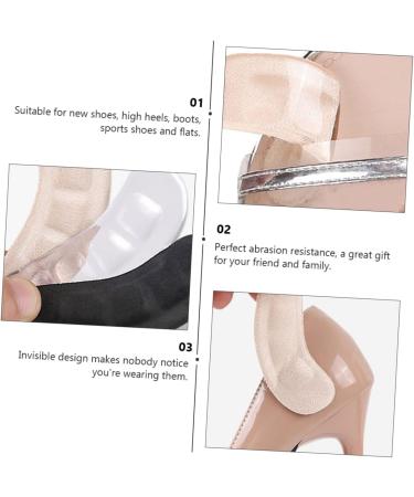 FOMIYES Non-Slip Heel Stickers - 8 Pairs Sweat Pads for Comfort & Cushion in High Heels | Breathable & Soft Shoe Inserts for Girls Running - Buy Online on GoSupps.com