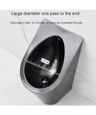 Household Items Black Wall-Mounted Male Urinal Stainless Steel Smart Sensor Urinal Small Vertical Toilet for Bars Shopping Malls Scenic Spots Clubhouses Public Toilets S (A) - Buy Online on GoSupps.com