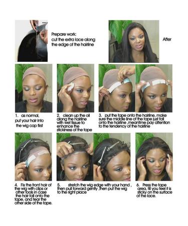 Lace Front Wig Tape - 36 Pieces | Strong Adhesive Double Sided Water-Proof Tape (Blue) - Buy Online on GoSupps.com