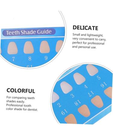 Hapinary Tooth Color Card 30-Count For Accurate Shade Matching | Teeth Whitening & Bleaching Guide - Buy Online on GoSupps.com