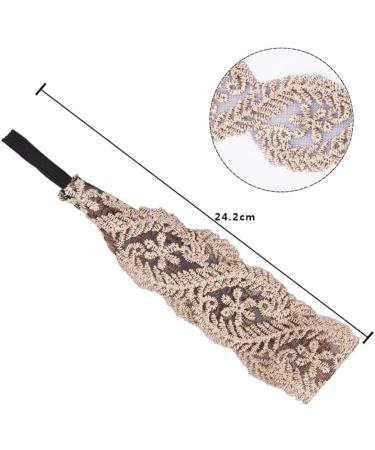 KALLORY 7pcs Lace Headbands Set - Elegant Wide Stretch Headwraps for Women and Girls - Hair Turban Accessories for Kids - Buy Online on GoSupps.com