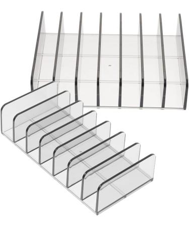 Beavorty 6 Pcs Cosmetic Storage Box Gray Eyeshadow 7 Slots Divided Organizer Eyeshadow Holder Desktop Blush - Buy Online on GoSupps.com