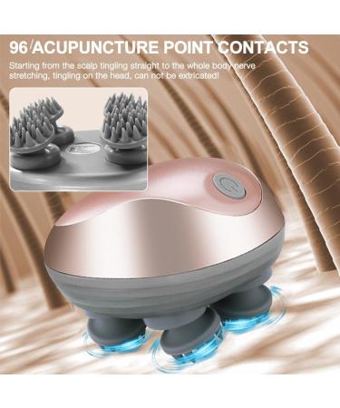 Zoydp Electric Head Massage Device - Waterproof IPX7 4 Massage Heads 3 Modes - Scalp & Full Body Massage for Hair Growth & Stress Relief - Buy Online on GoSupps.com