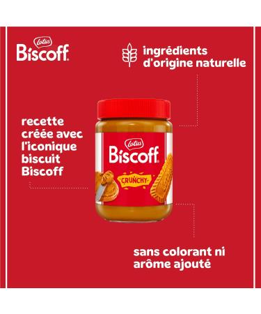 Lotus Biscoff | Biscoff P te Tartiner | Crunchy | Vegan | Sans Fruits Coque | Sans Colorant ni Ar mes Artificiels | Pot PET | 380g - Buy Online on GoSupps.com