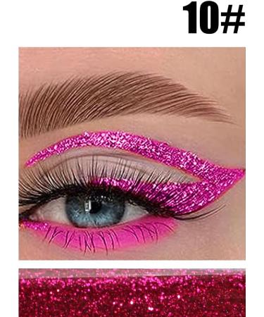 Glitter Eyeliner Liquid Eyeliner Glitter Glitter Eyeshadow Glitter Makeup Stage Makeup (10) - Buy Online on GoSupps.com