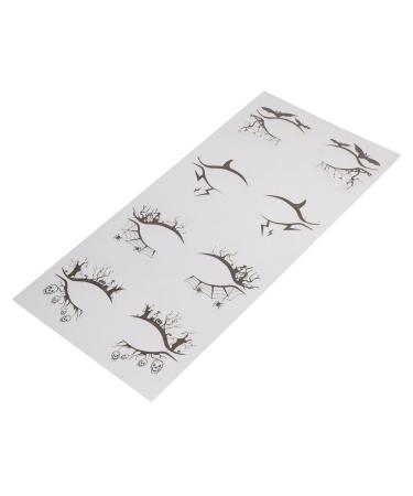 Beatifufu 4 Pairs Halloween Eyeliner Stickers Eye Line Sticker Eye Web Tattoos Eye Makeup Tools Eyeshadow Pvc