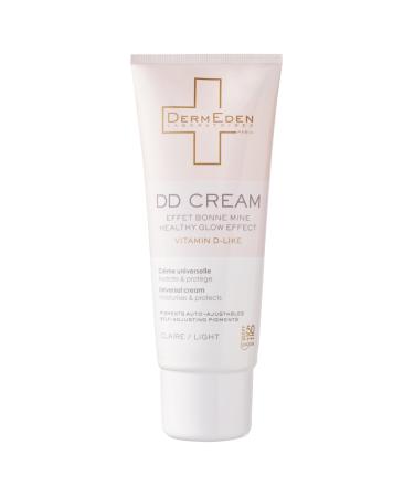DermEden - Good Mine Day Cream 50ml - SPF 50 Light Shade Fragrance-Free - Protection from the Harmful Effects of Light - Moisturising Anti-Ageing and Rich in Vitamin D-Like