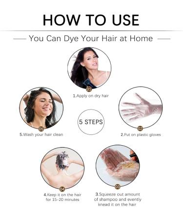 Shampoo For Coloring Botanical Formulation For Hair Coloring Shampoo For Gray Hair Coloring Shampoo For Instant Hair Coloring (Dark Brown) - Buy Online on GoSupps.com