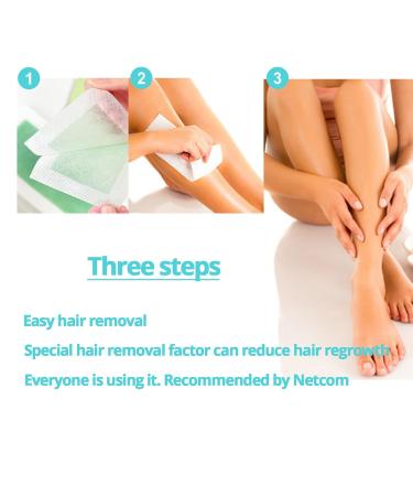32 Gentle Wax Hair Removal Strips | Hypoallergenic Sustainable Facial Wax for Sensitive Skin & Bikini Areas - Ideal for Men & Women - Buy Online on GoSupps.com