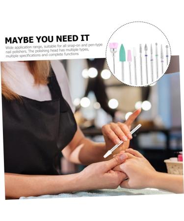 Ipetboom Manicure Tools Professional 1 Set Nail Polish Head Set Tungsten Steel Nail Manicure Alloy Tungsten Steel Professional Manicure Tools - Buy Online on GoSupps.com