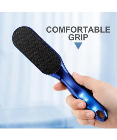 Foot Filer Foot Files for Hard Skin Callus Removal Foot File Gift Hard Skin Remover Non Slip Stainless Steel Smooth (Blue) - Buy Online on GoSupps.com