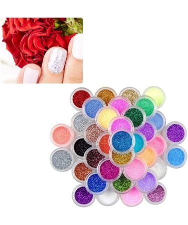 Nail Art Powder 45 Colors Nail Glitter Pigment Dust Manicure DIY Decorations Nail Art Powder - Buy Online on GoSupps.com