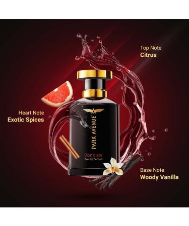 Park Avenu Conquer Eau De Parfum Men 50Ml (1.69 fl.oz.)| Long Lasting Perfume For Men | Premium Luxury Fragrance Scent | Aromatic Blend Of Woody & Spicy Fragrance | Suitable For Every Occasion - Buy Online on GoSupps.com