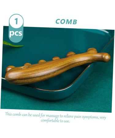 Beavorty Massage Kamm - Wide Tooth Wooden Hair Comb & Gua Sha Massage Tool for Scalp & Hairdressing - Buy Online on GoSupps.com