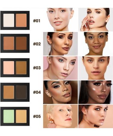  SONGVISON 2-color color corrector palette long-lasting moisturizing color corrector cream concealer palette to cover dark circles high-coverage foundation palette - Buy Online on GoSupps.com