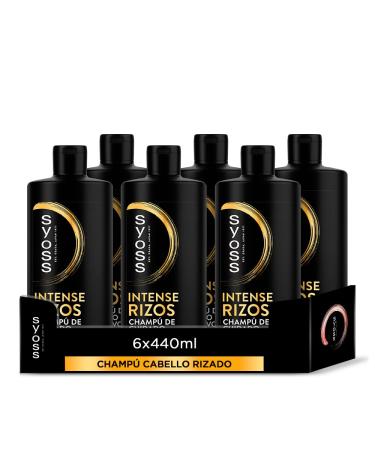 Syoss Syoss Rizos Pro Shampoo for curly and wavy hair (6 x 440 ml) professional formula with natural ingredients and anti-frizz effect suitable for the curly method
