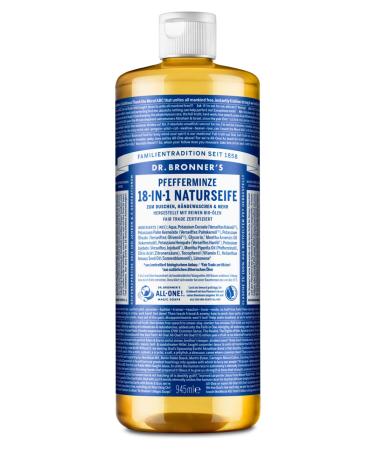 Dr. Bronner's - Liquid Soap - Natural Soap - Peppermint - 945 ml Peppermint 945 ml (1 pack)