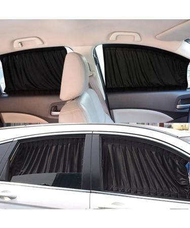 2Pcs Car Side Window Sunshades - Adjustable Privacy Curtains for UV Rays Block, Breastfeeding, Sleeping, Changing, Camping - Buy Online on GoSupps.com