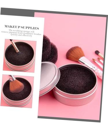Angoily 5sets Makeup Sponge Tools Cosmetic Cleaner Sponge Brush Cleaner Women Makeup Supply Brush Cleaning Tools Colored Stickers Dry Washer Makeup Brush Activated Carbon Sponge Miss - Buy Online on GoSupps.com