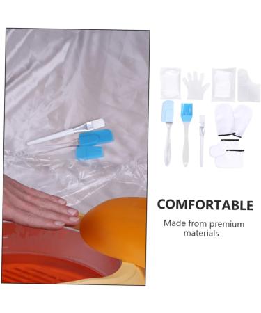 SOIMISS Ensemble de Soins des Mains et Pieds Spa Taille Unique Hydratant Exfoliant Paraffine pour Soins Professionnels Maison Moufles et Couvre-pieds en Coton Blanc Couleur Al atoire - Buy Online on GoSupps.com