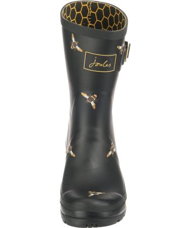 Joules Women's Molly Welly Rain Boot 9 - Black Multi Bees | Waterproof Boots - Buy Online on GoSupps.com