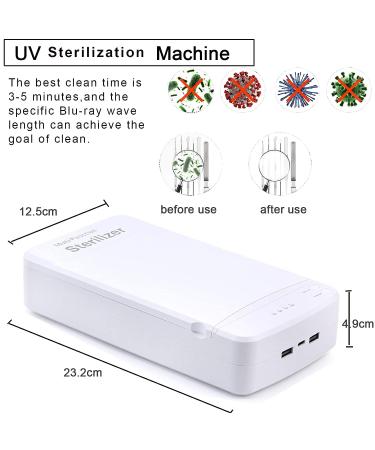Portable USB Nail Tool Sterilizer with Blue Light for Manicure Salon, Tweezers, Tattoo, Scissors, Jewelry, Phone, Watch & Keys - Buy Online on GoSupps.com