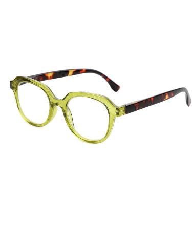 Gian Marco Venturi Women's Ferrara Reading Glasses - Green - Stylish M Size Eyewear for International Shipping - Buy Online on GoSupps.com