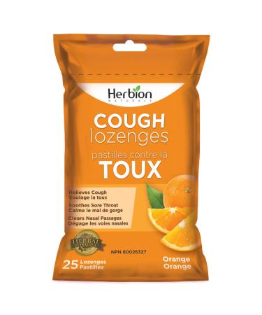 HERBION Orange Cough Lozenge Pouch 25 CT