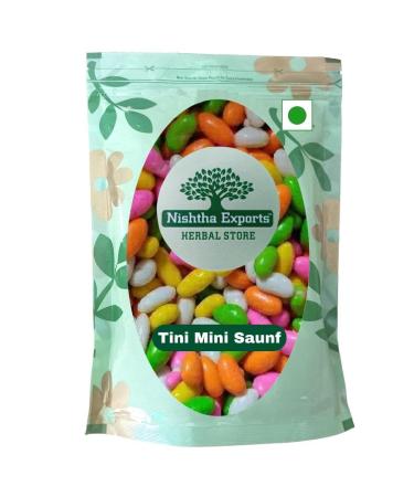 Flavee-Tinimini Saunf-Froods Colourful Sugar Coated Saunf-Mouth Freshner-Mukhwas-Sweet Small Balls-Candies (100 Gram)