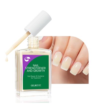 Gelike ec Nail hardener growth groove filler milk yellow nail strengthener repair for thin damaged and brittle nails 15 ml