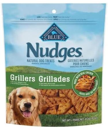 Blue Buffalo Nudges Natural Dog Treats Chicken Grillers 16oz Chicken Grillers Nudges