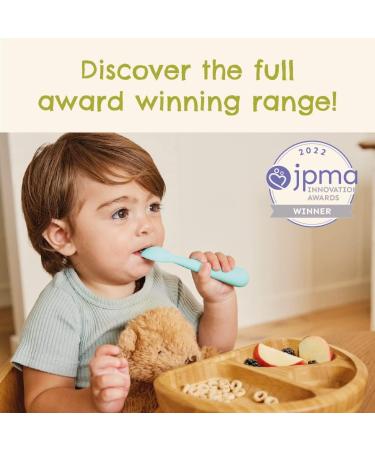 Munchkin Bambou Divided Plate - Stay Put Suction Plate for Babies & Toddlers | BPA Free Bamboo Plate for Baby Weaning | Kids' Mealtime Essential - Buy Online on GoSupps.com
