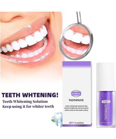Sensitive Teeth Whitening Toothpaste Purple Formula for Gentle Cleaning, Reduce Yellow Stains, and Protect Tooth Enamel and Gums - Buy Online on GoSupps.com