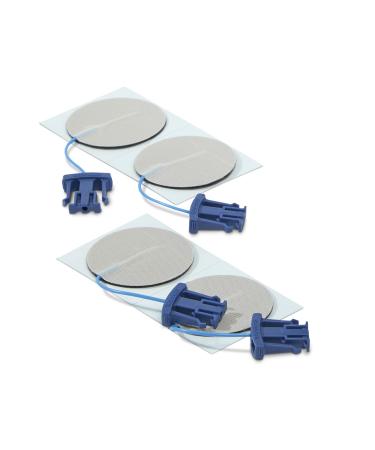 BioWave Electrode Pads for Pain Relief Reusable - 2 Round - Use with BioWaveGO and BioWaveHOME