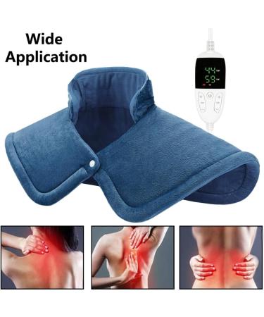 Electric Shoulder Heating Pillows | Weighted Neck Warmer with 5 Heat Levels & 4 Timers | Ideal for Men Women & Seniors | 55 x 48 cm - Buy Online on GoSupps.com
