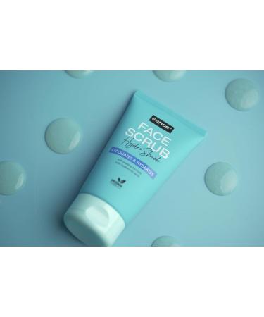  Sence Sence Hydro Shock Gentle Facial Scrub - Vegan Facial Cleansing Cosmetic with Hyaluronic Acid and Panthenol - 150 ml - Buy Online on GoSupps.com