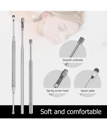 SSWERWEQ Ear wax removal tool 7 pcs/set Ear Cleaner Wax Pickers Earpick Wax Remover Curette Ear Pick Cleaner Spoon Care Ear - Buy Online on GoSupps.com