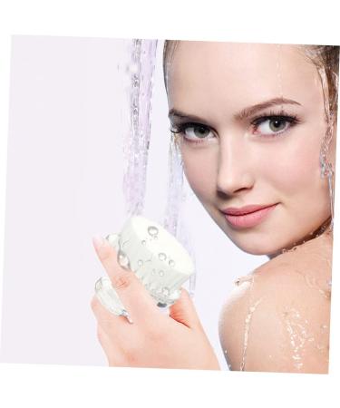 MAGICLULU Cleansing Brush Face Exfoliator Tool Hand Held Mirror Face Scrubber for Women Face Cleaner Brush Facial Scrub Female Teen Usb For Facials White Pp Multifunction Miss Scrub Brush 5x5x5cm White - Buy Online on GoSupps.com