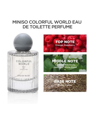 MINI-SO Perfume for Women EDT Luxury Perfume with Long Lasting Fragrance for Everyday Wear Floral and Fruity Fresh Scent Colorful World Serie (Dream Musk) 50ML - Buy Online on GoSupps.com