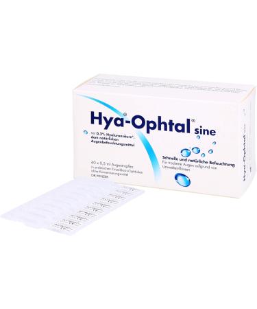 Buy Hya Ophtal Sine Eye Drops 60x0.5 ml - Soothing Relief for Dry Eyes | Fast International Shipping - Buy Online on GoSupps.com