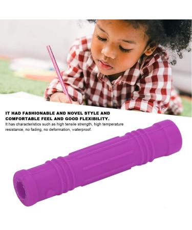 Buy Silicone Pencil Toppers & Chewing Rings for Toddlers | Safe Sensory Accessories in Purple - International Shipping Available - Buy Online on GoSupps.com