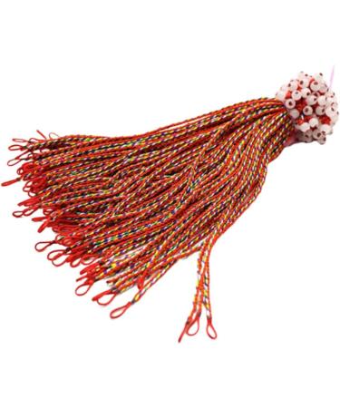 COHEALI Braided Bracelet 100pcs Girls Handmade Braided Bracelets Handcraft Bracelet Red Rope Beaded To Weave Miss - Buy Online on GoSupps.com