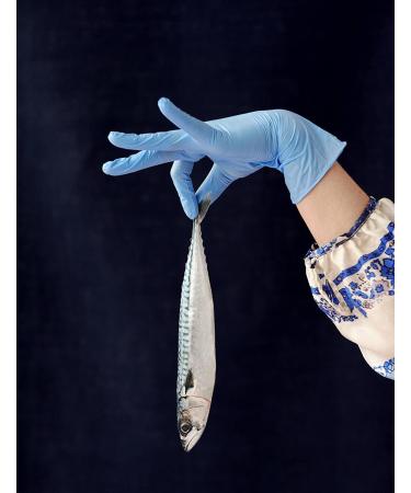 Spontex Food Contact Disposable Nitrile Gloves - Food-Safe Latex-Free Powder-Free Size L (20 Pieces) - Buy Online on GoSupps.com