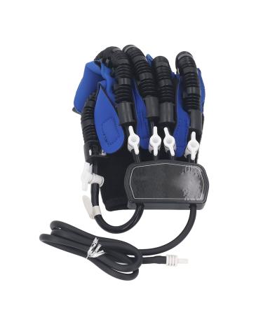 Finger Rehabilitation Training Robot Gloves Hand Exercisers Stroke Recovery Equipment 2000mAh for Arthritis Hemiplegia Patient Blue (Right Hand S)