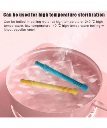 Hollow Teething Tubes for Babies 0-12 Months | Silicone Chewing Toys for Teething Relief - Buy Online on GoSupps.com