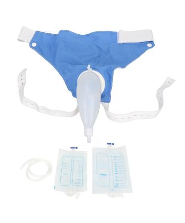 Urine Collector Silicone Urine Connector Wearable Urine Bag with Pee Catheter Duct 1000ML 2000ML Travel Incontinence Bags Male Urinals for Men Elderly Urinary Incontinence Bedridden Patients